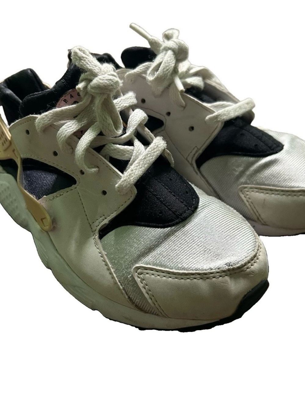 Youth Nike Huarache White Grey Sneakers Size 2